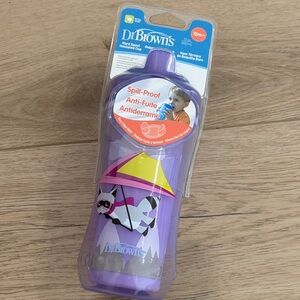 🟡 Dr Browns spill proof hard spout insulated cup